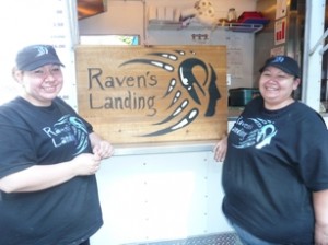 Honey Tomma & Beverly Saul at Raven's Landing, Klahowya Village, Stanley Park. 